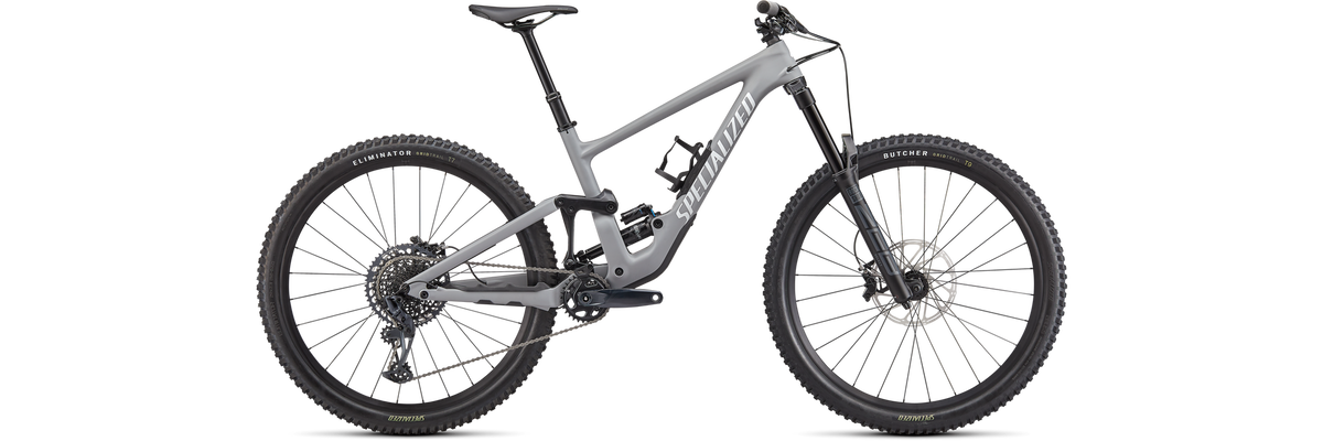 2022 Specialized Enduro Comp 29" Carbon Mountain Bike - S2, Satin Cool Grey/ White